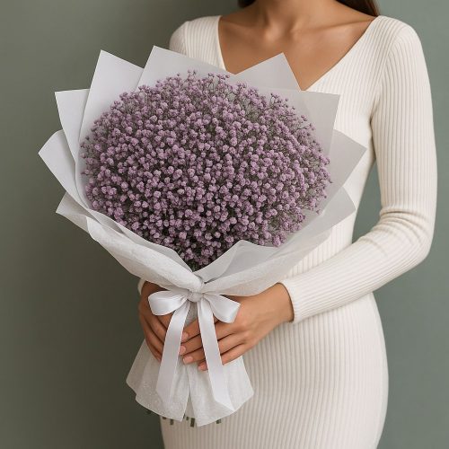 Букет Гипсофил «Лавандовое облако»